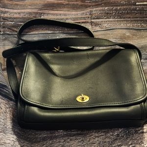 Vintage Coach Ridgefield Shoulder Bag Black